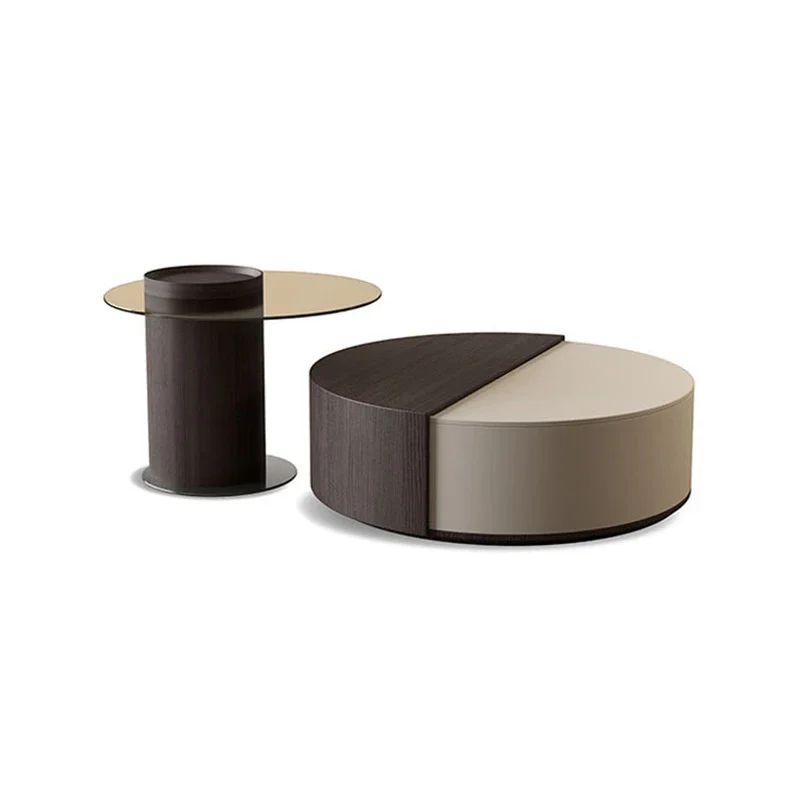 Modern Wooden Coffee Table Storage Industrial Nook Round Organiser Corner Table Drawers Unique Stoliki Kawowe Office Furniture