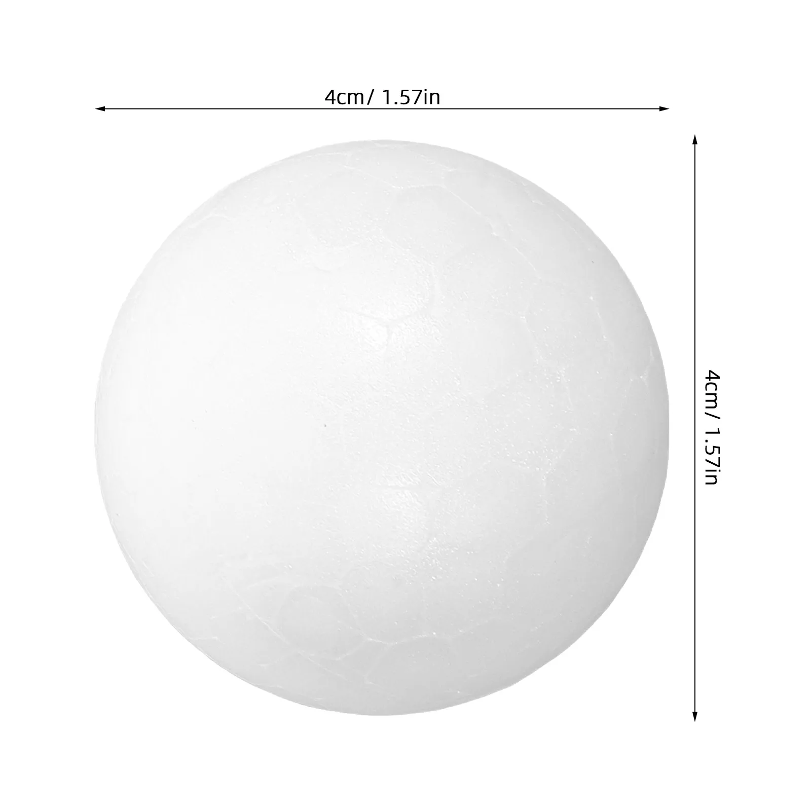 70Pcs 1.57 Inch Round Smooth Foam Balls White Polystyrene Craft Supply for DIY Handmade Ornaments School Art Modeling Household view 4