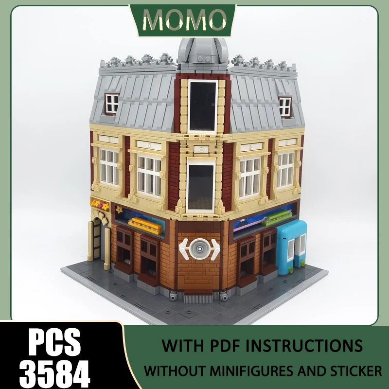 

City Street View Model Moc Building Blocks Model Train Museum Model Technology Brick Assembly Construction Toy Holidays Gift