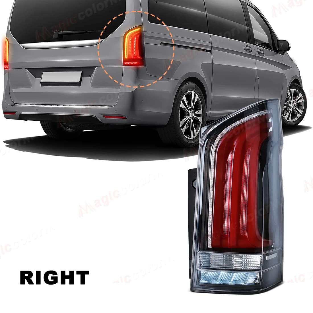 Links/Rechts Achterlicht Voor Mercedes-Benz Vito V-Klasse V220D V250 V260 V300 W447 2016 2017 2018 2019 2020 2021 2022 2023 Achterlichten
