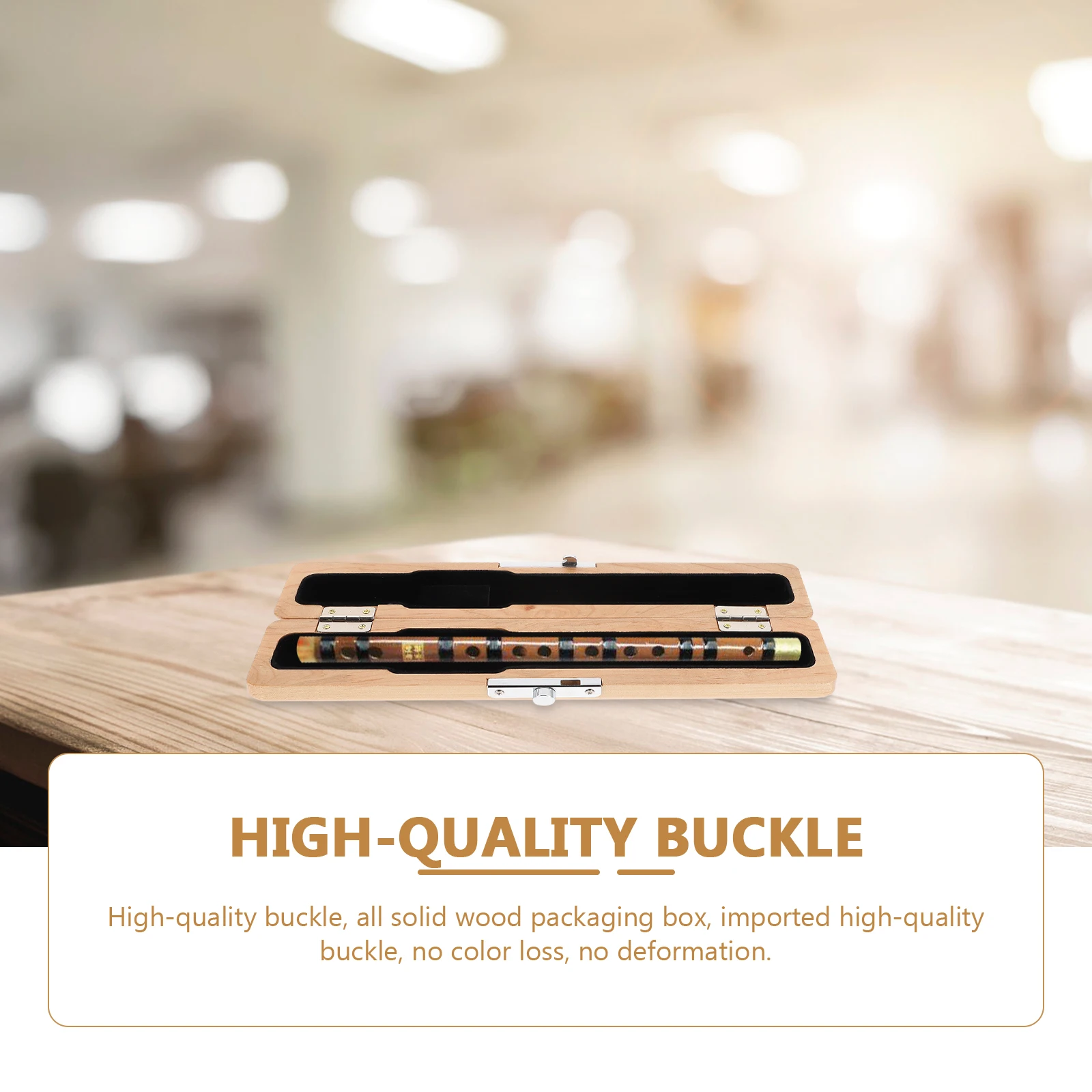 

Flute Head Box Lightweight Portable Natural Wood Storage Container Musical Instruments Accessories Gift Flute Supply
