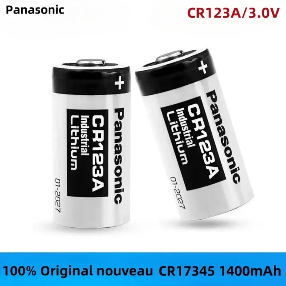 

Panasonic CR123A lithium battery 3V CR17345 1400mAh suitable for smoke alarm, laser ranging camera, gas meter, water meter