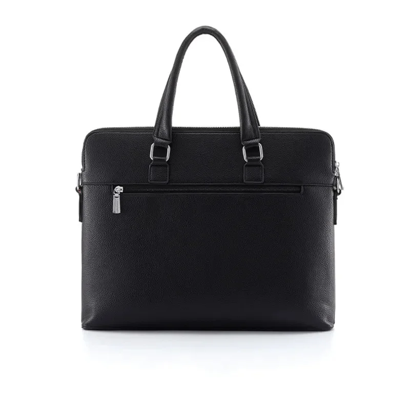 Luxury Business Men's Briefcase Fashion Leather Handbag Office Male Shoulder Messenger Large Capacity Laptop Bag