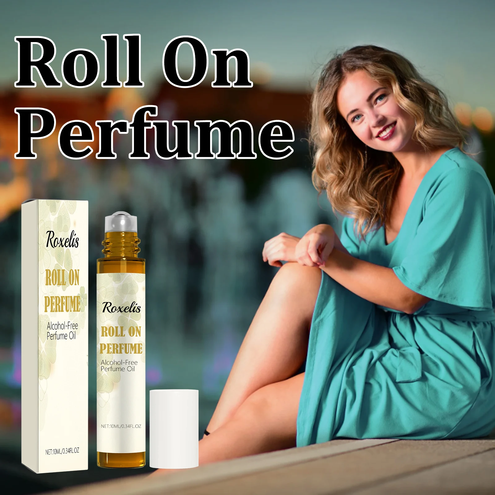 ROXELIS Roll On Parfum Damesbalparfum Reiskleding Geconcentreerde en langdurige geur Lichaamsgeur Licht parfum