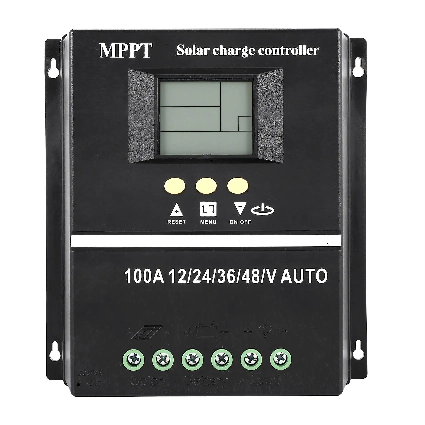 PWM 100A 12V 24V 36V 48V AUTO Solar Panel Charge Controller Solar PV Battery Charger with LCD MPPT Solar Controller