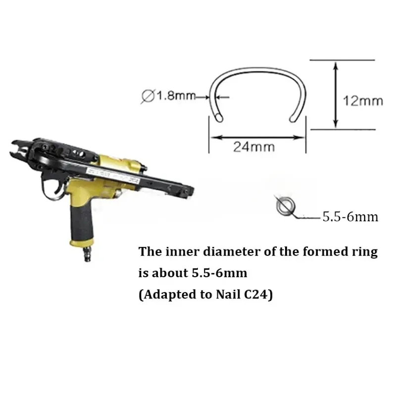 1PC SC7C Series Pneumatic C-Ring Gun Tools Air Nail Gun Hog Ring Plier C-Ring Naier Original Authentic C-type Nailer 1PC