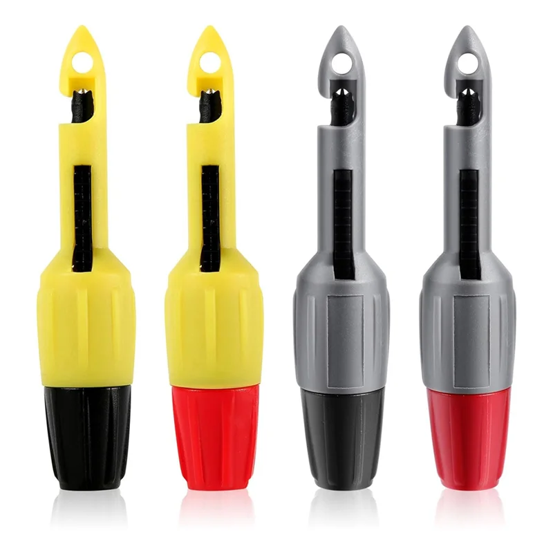 ABJO-4Pcs طقم مسبار ثقب الأسلاك، 0.08 بوصة و0.16 بوصة عزل ثقب سلك التحقيق ثقب كليب اختبار التحقيق أداة