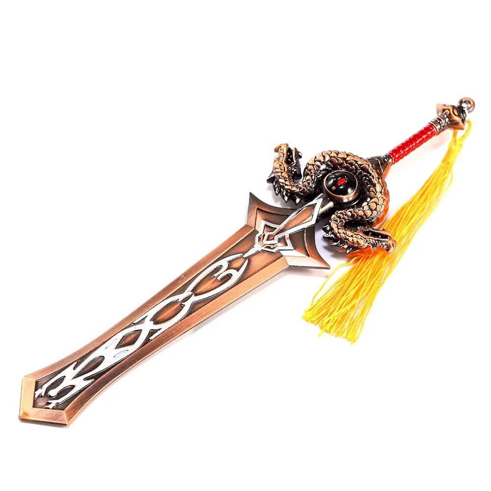 Espada de arma World of Warcraft de 22cm, espada nefaria Ashkandi, juego de la hermandad, colección de modelos de Metal, regalos de navidad