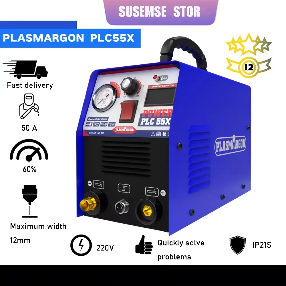 Plasma Cutter IGBT 55Amp  220V±15% Dual Voltage HF CNC Plasma Cutter for Shit 14mm Clean Cut  DIGITAL Cutting & Accessories 220