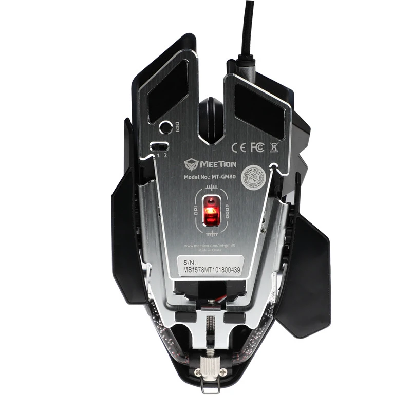 Gm80 Usb Wired Led Dazzle Light Effect Transformers Game E-Sports Mechanical Mouse