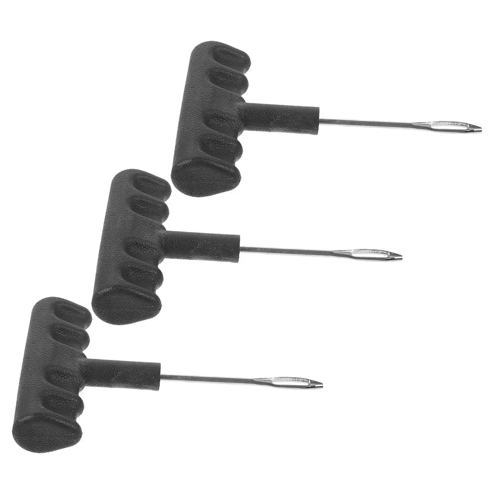 

3Pcs Tire Repair Tool Set Quick Easy Puncture Fix Tubeless Car Motorcycle Bike Universal Flat Kit Tire Reamer Automotive Supply