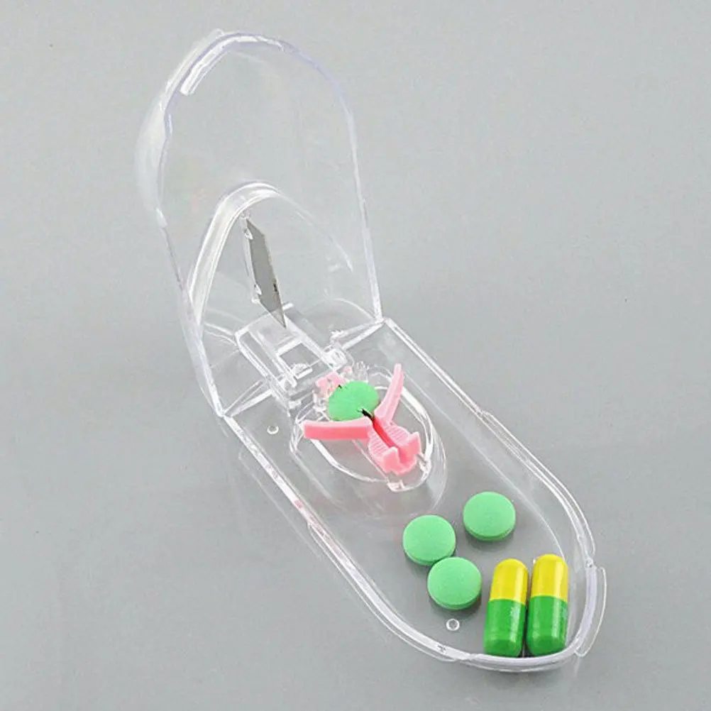 

2 Pcs Tablet Divider Pill Slicer Cutter for Large Pills Splitters That Work Cutters and Chopper