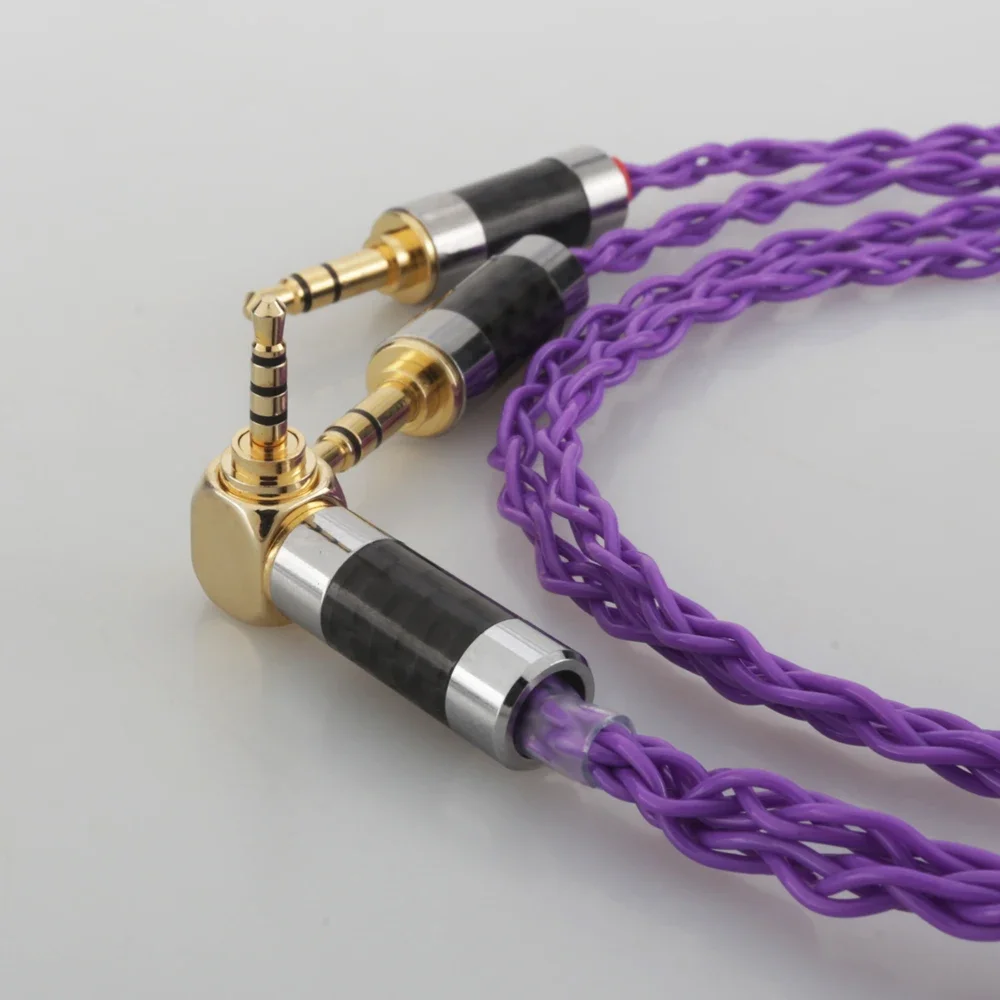 HiFi Cable with 2.5mm Trrs Balanced Male Compatible with Hifiman ANANDA ah-d7200 d5200 Headphones with dual 3.5mm male