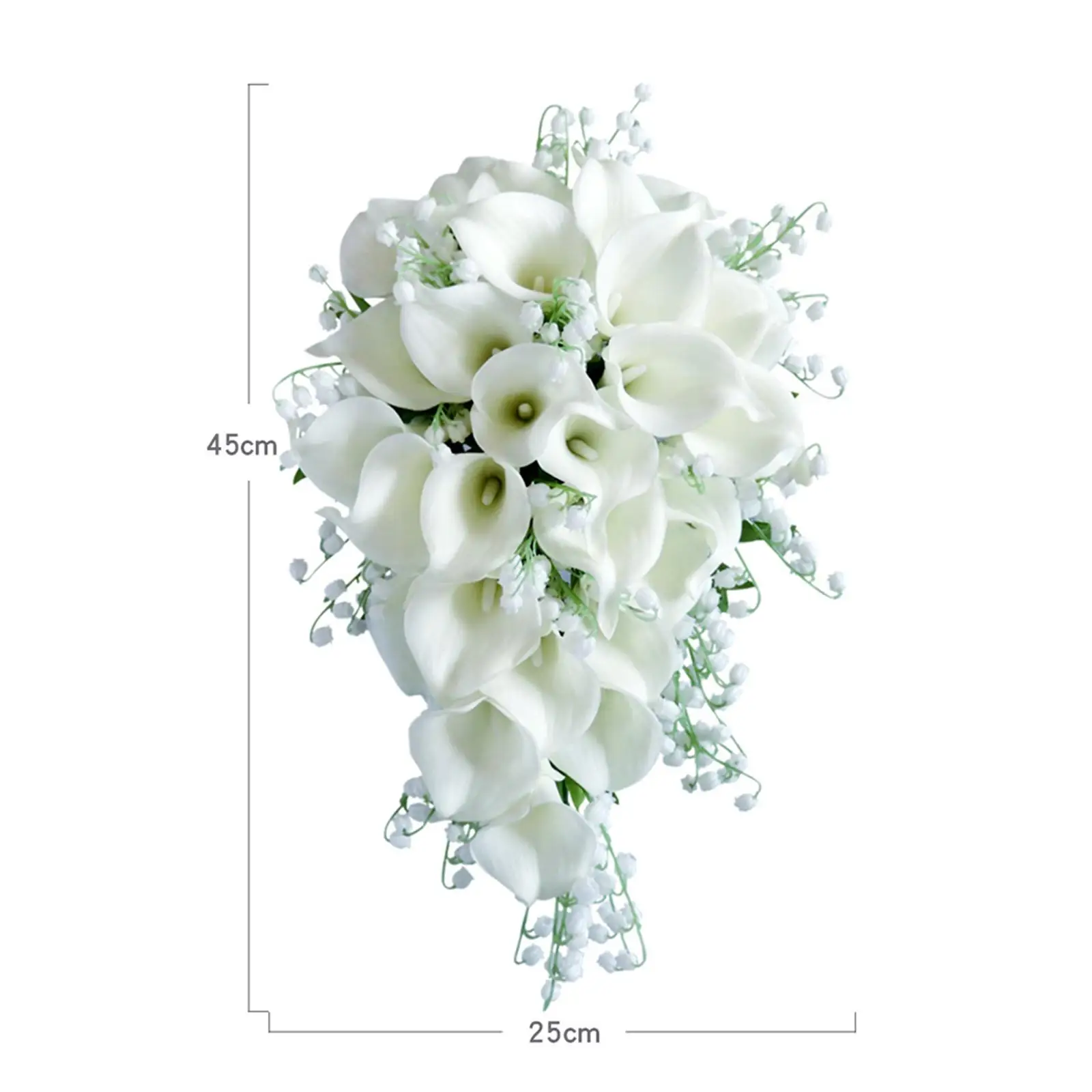 Mariée de mariage, bouquet de Calla, fleurs artificielles, pour fête de cérémonie