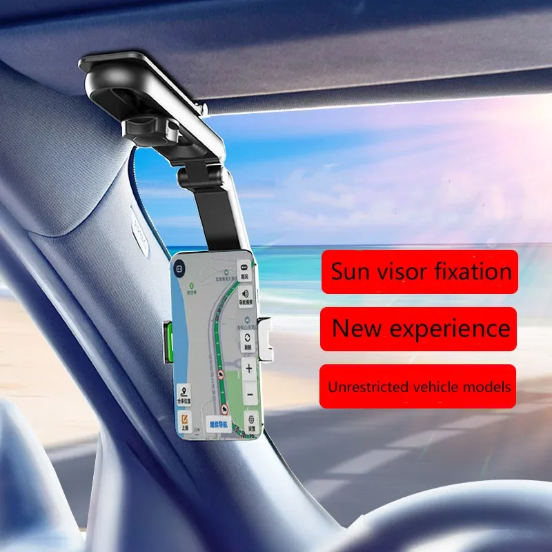 

Car phone holder, sun visor, navigation car support bracket, universal direct view car multifunctional phone holder