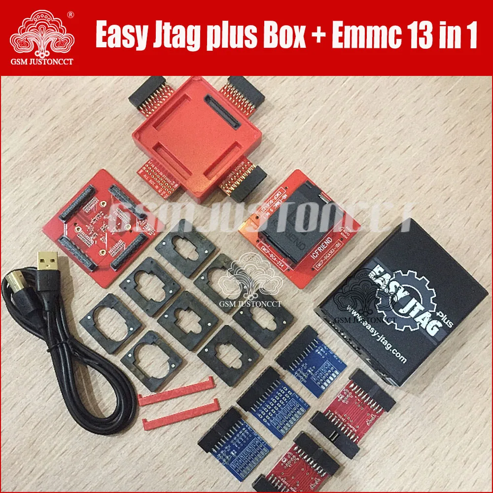 Z3X Easy Jtag Plus Box، ICFRIEND E-MATE EMMC BGA، مقبس 13 في 1 ومحول ISP، الإصدار الجديد الأصلي، 2025