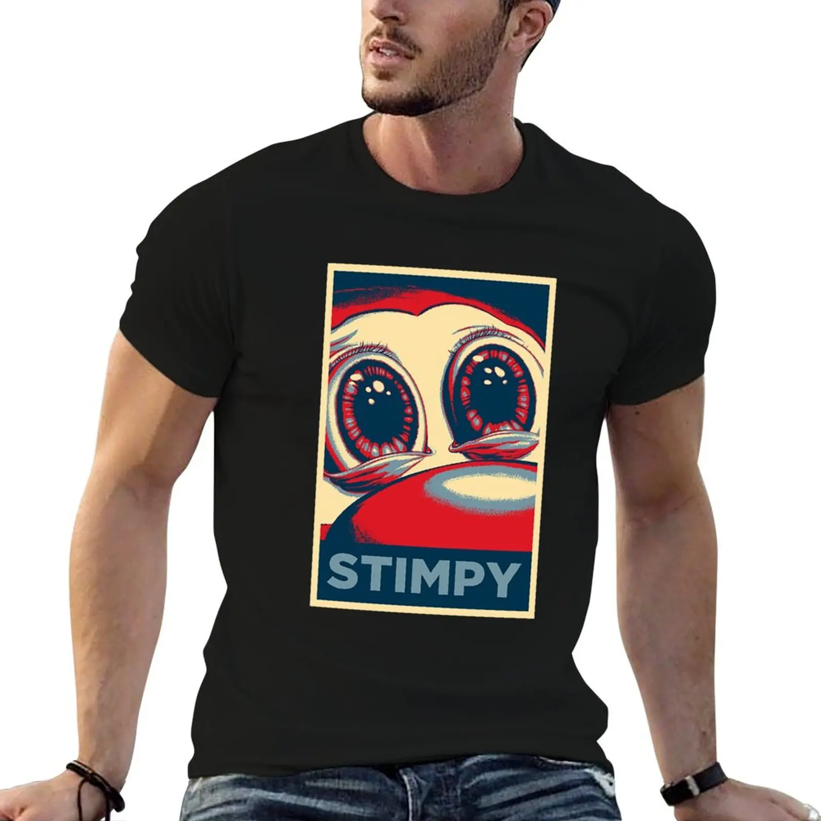 

Ren shirt t shirts for Stimpy man summer t man graphic T-Shirt And
