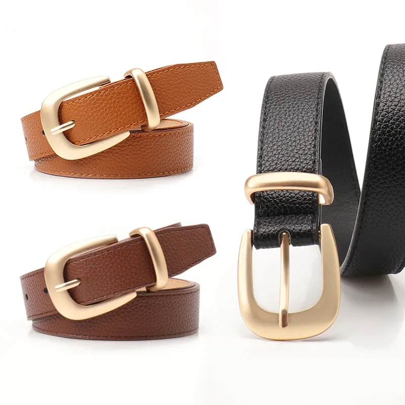 New Fashion Ins Style Belt Women's, Versatile Commuter Pin Buckle Women's Belt Simple Korean Version Decorative Belt