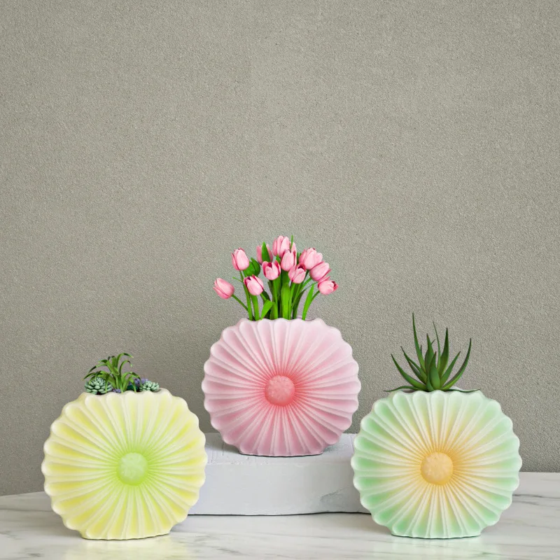 Sunflower DIY Vase Silicone White Molds Decoration Flowerpot Craft Art Flower Ornament Resin Mold