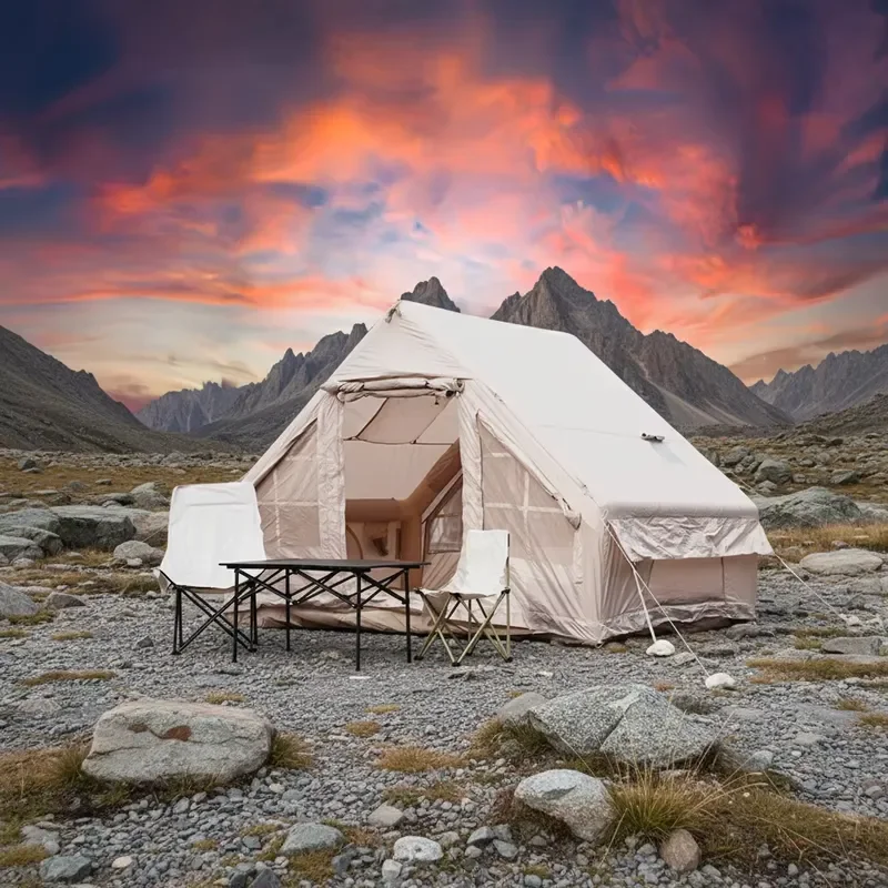 All Season Protection Against Heavy Rain and Wind with Sealed Seams Technology Rainproof Six Square Meters Comfortable Tent