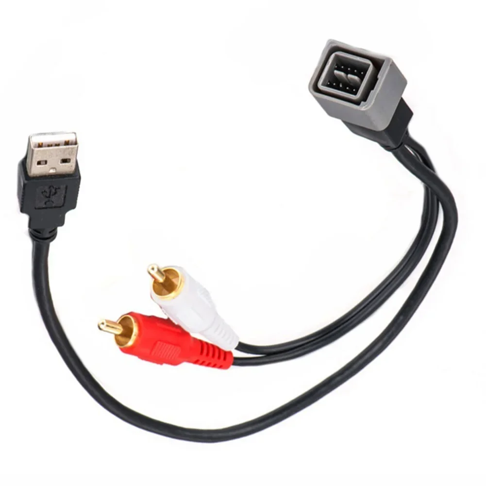 USB AUX Retention Car Audio Cable Radio USB Adapter Dla Nissan Dla Qashqai Dla Versa Adapter Kabel CTNISSANUSB.3