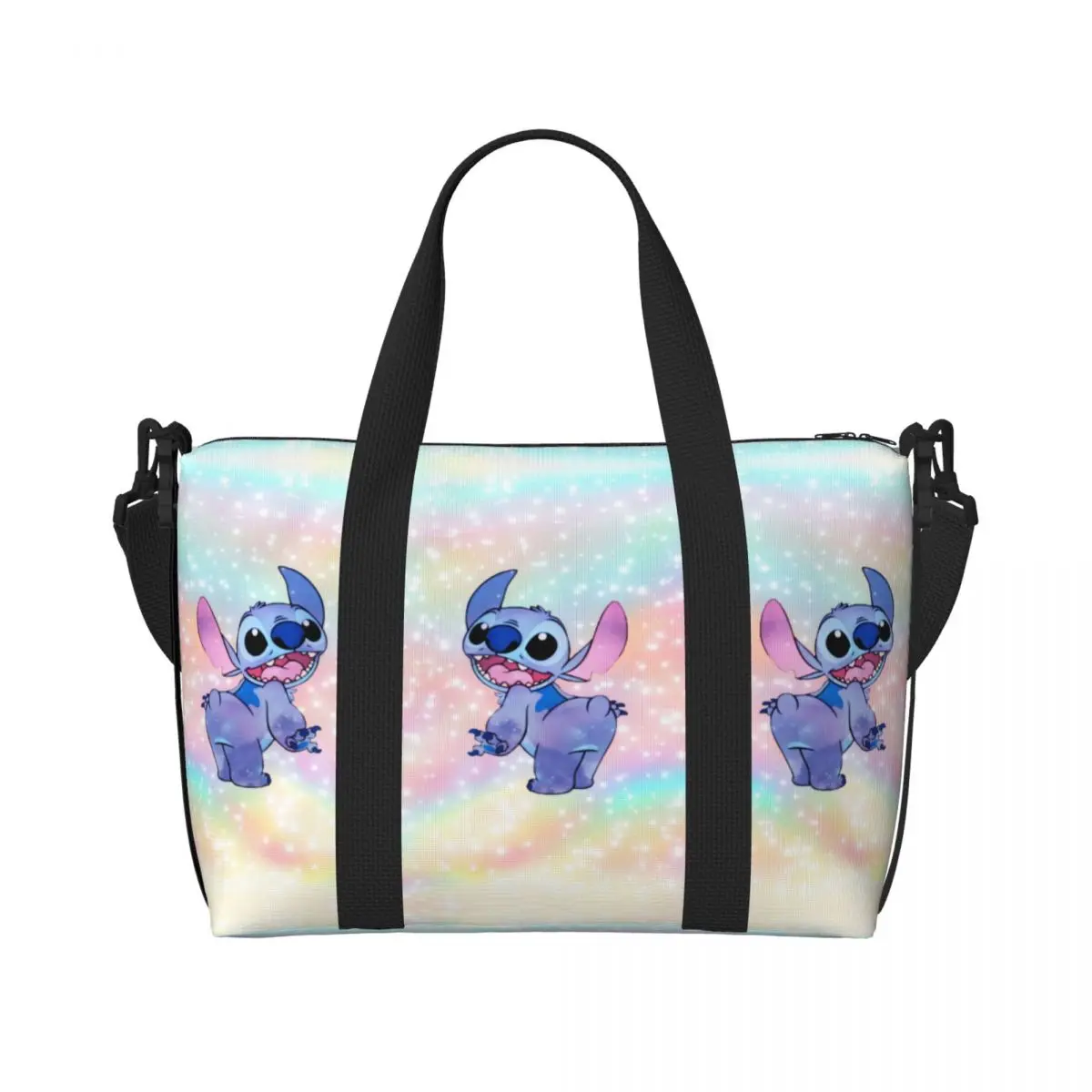 

Custom Stitch Manga Beach Tote Bag for Women Large Compartment Beach Gym Travel Bags
