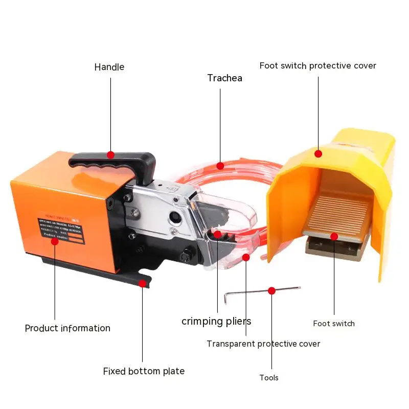 Imagem -05 - Máquina de Crimpagem Dinâmica Elétrica Am10 Prensagem a Frio Máquina Terminal Automática Alicadores de Crimpagem