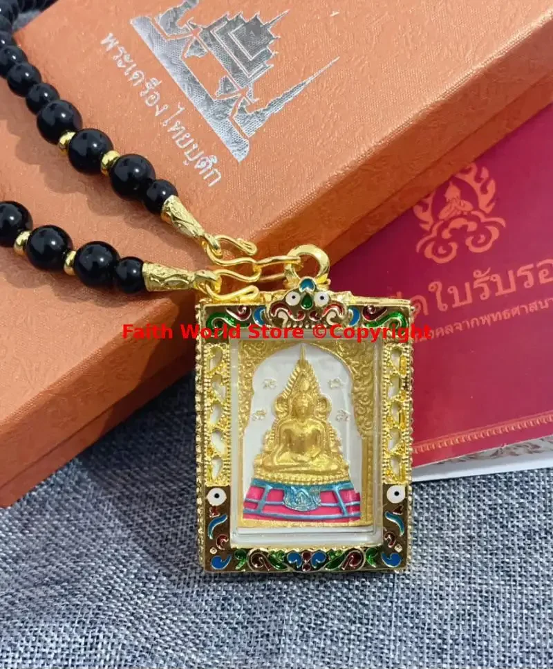 TOP Asia Thailand temple Phra buddha chinnaraj Buddha figure Pendant Effective Amulet ensuring safety helping cause bring lucky