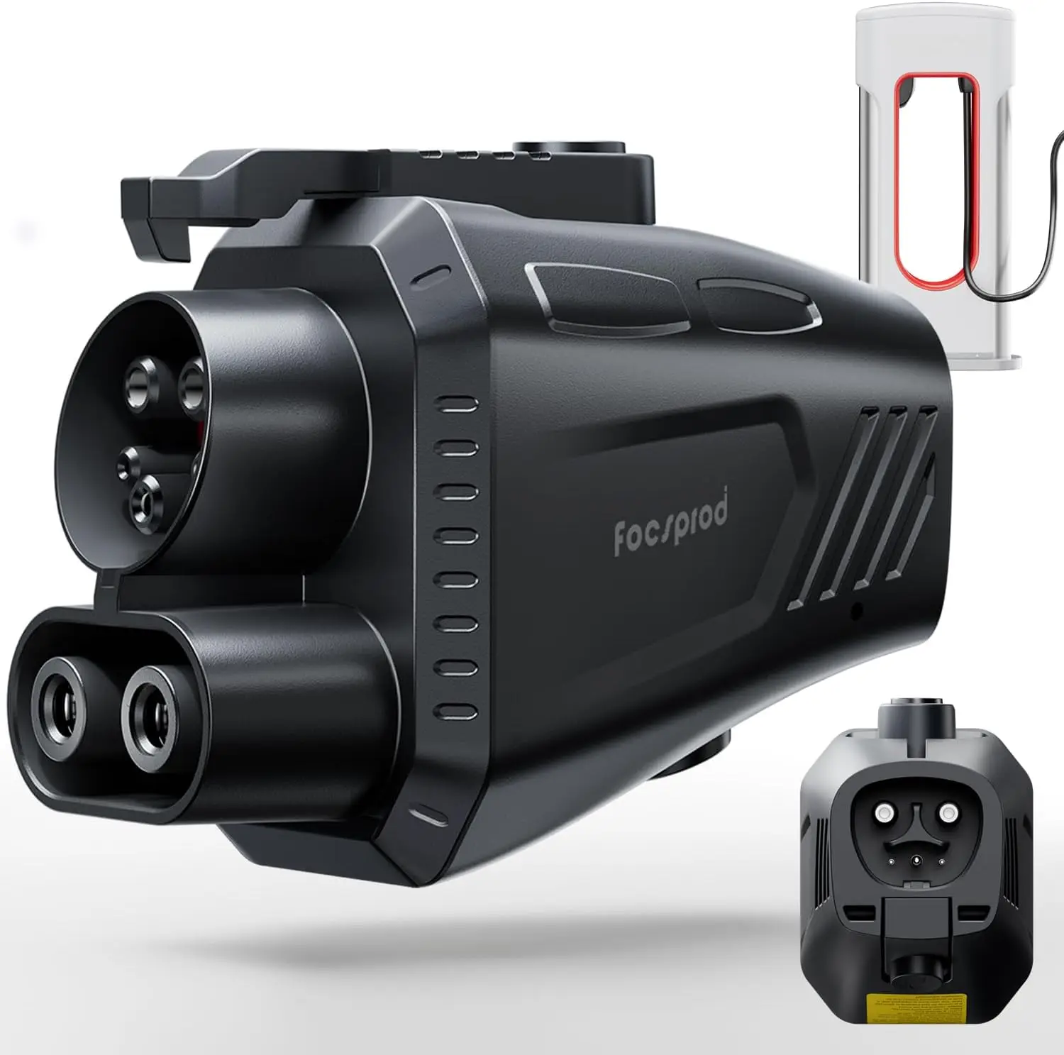 تم ترقيتها لشاحن Tesla Supercharger إلى محول شاحن CCS1، بحد أقصى 500 أمبير 1000 فولت شحن سريع NACS إلى محول CCS