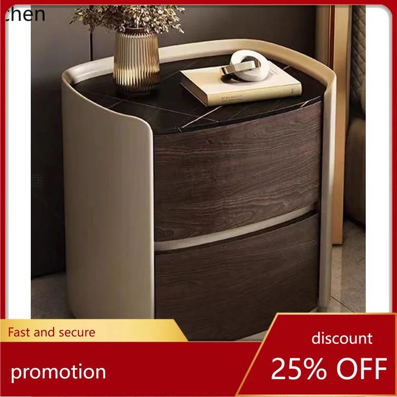 

ZML Bedroom Matching Large Bed Material Multi-functional Storage fashion Bedside Table