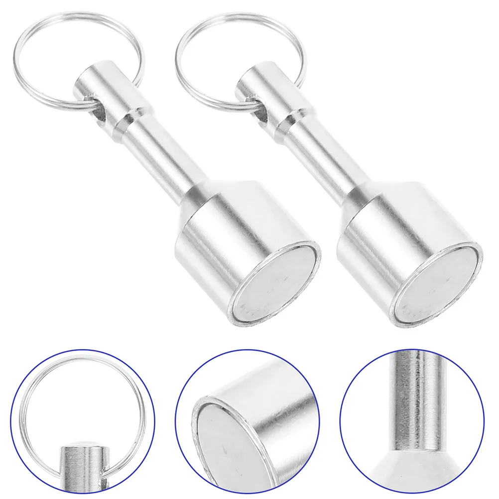 เครื่องทดสอบทองคำและเงินแบบพกพา 2 ชิ้น พร้อมพวงกุญแจแม่เหล็ก