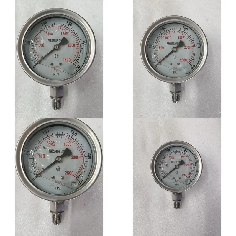 250Mpa High Pressure Gauge for Oil Pump Hydraulic System Industrial Manometer