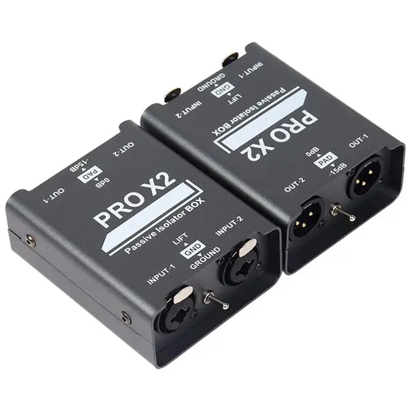 ใหม่ 2-Way Audio Isolator, Audio Current Eliminator, XLR 6.5, Permalloy Isolator, Mixer Live Broadcast