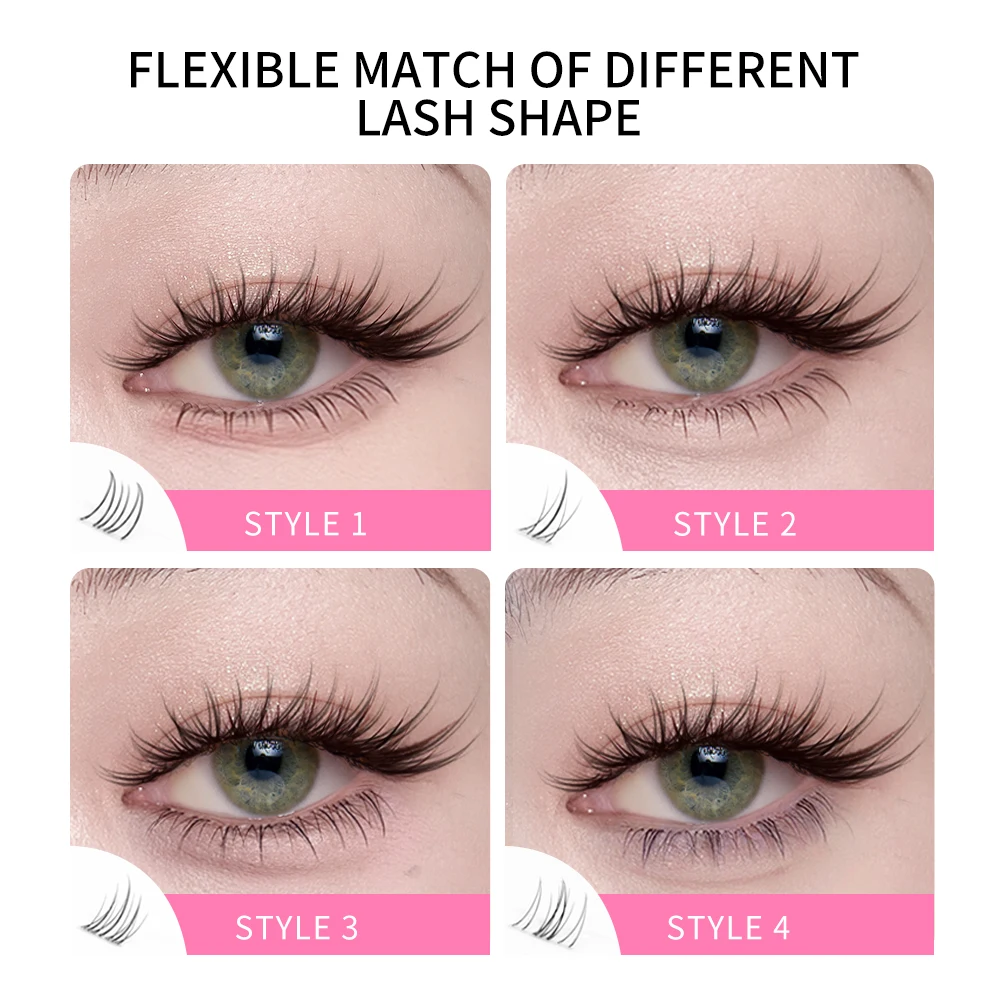 Iconsign macio natural preto inferior cílios iniciante amigável super fino banda cílios postiços usar confortável extensão de cílios