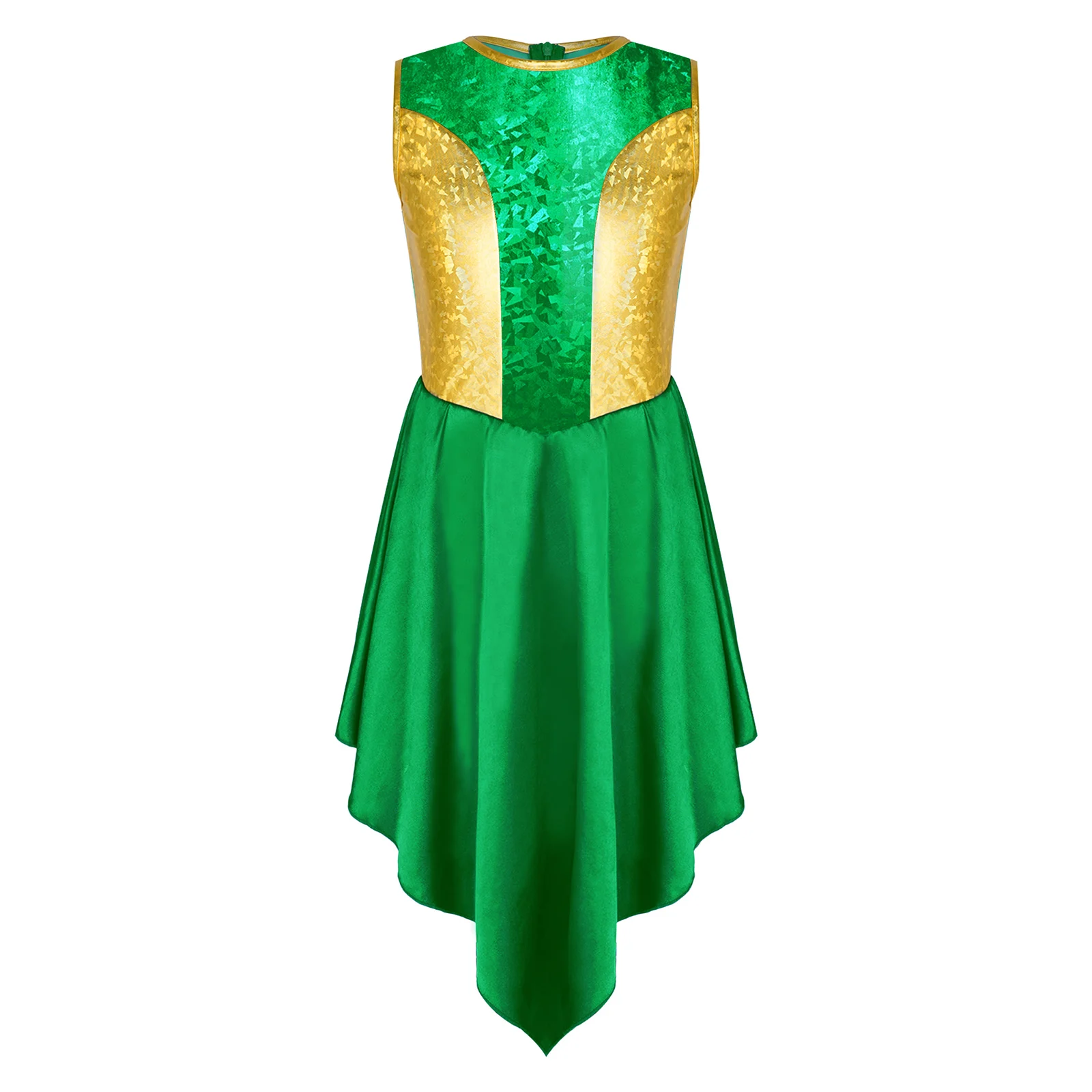 Kids Girls Liturgical Praise Dress Lyrical Dance Performance Costumes Children Church Choir Worship Ballroom Dancing