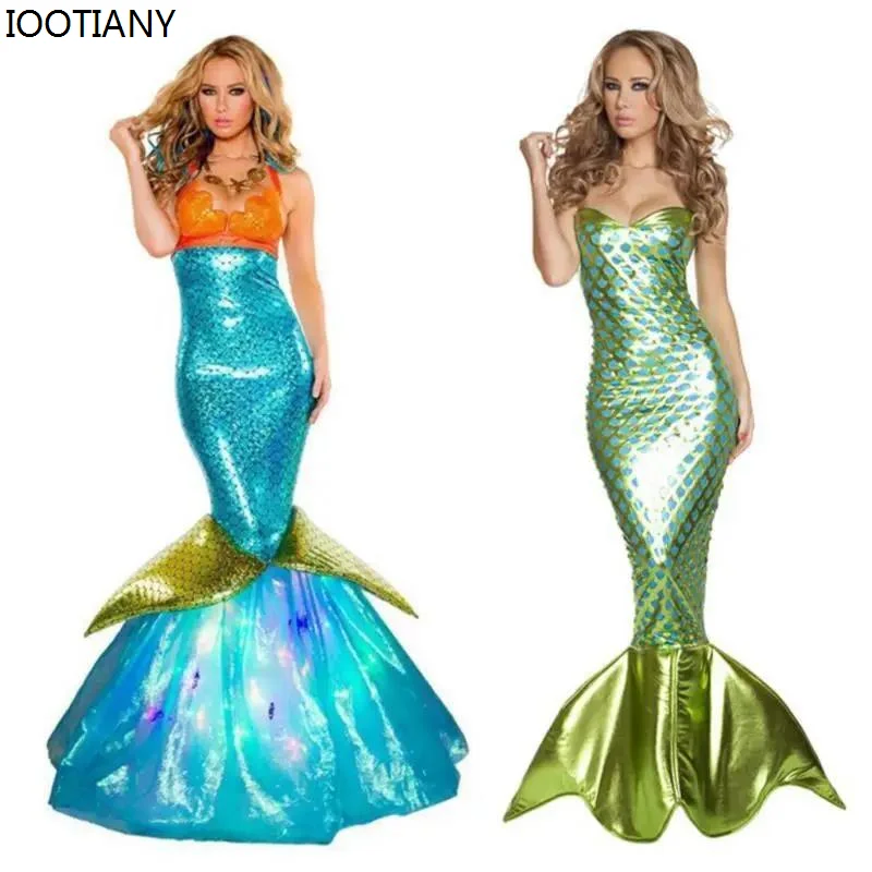 

CosplayAldult Mermaid Princess Cosplay Dresses Girls Sexy Breast Wrap Halloween Novelty Costumes Carnival Party Stage Show Women