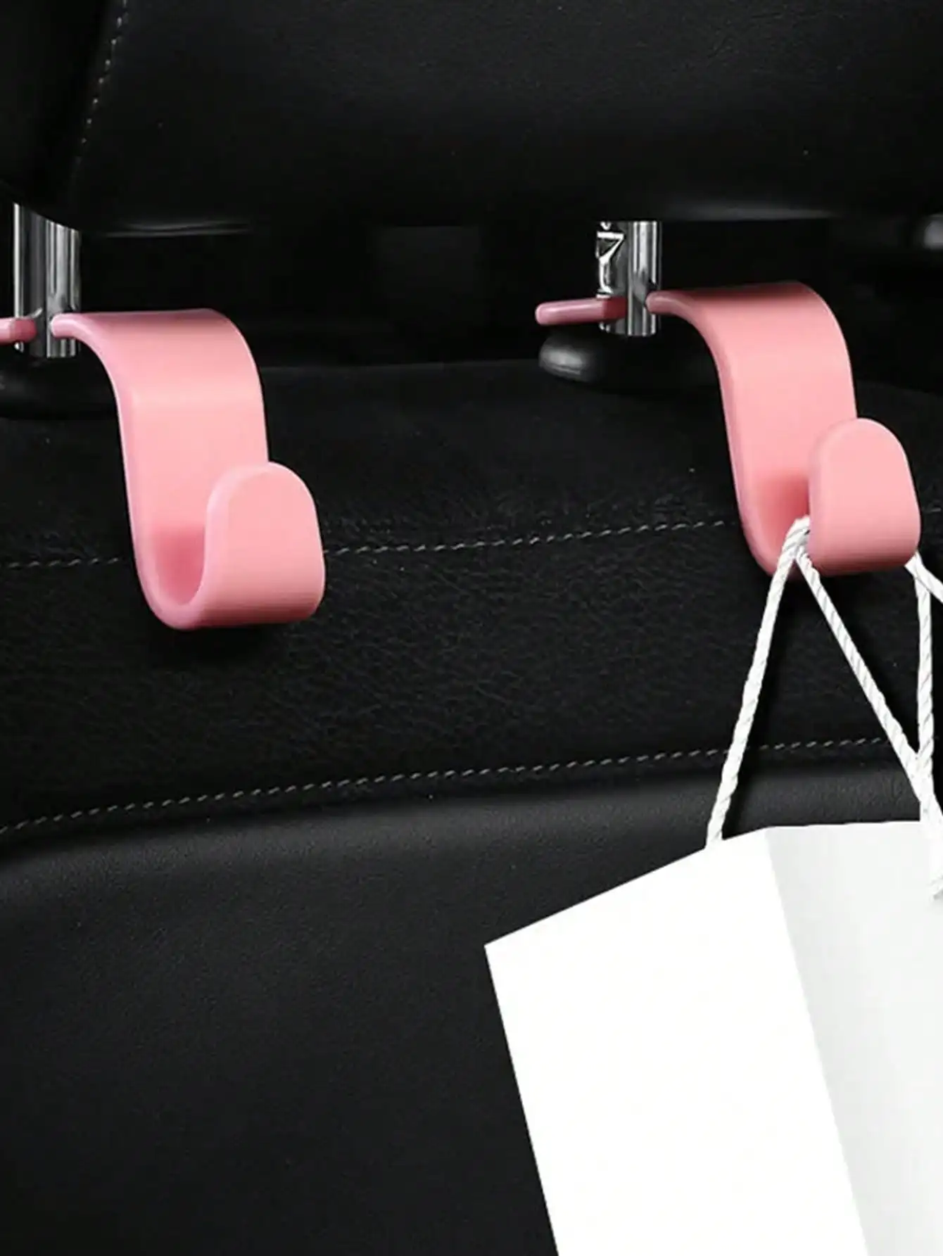 4pcs car multifunctional seat hook pink