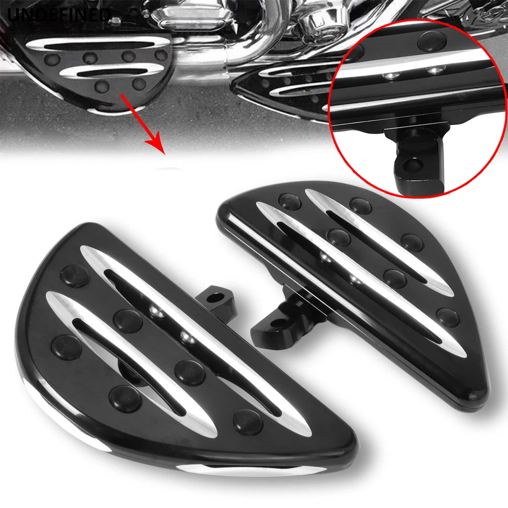 Motorcycle Footpegs CNC Male Mount Footrest Floorboard for Harley Touring FLH Road King Dyna Sportster XL 1200 883