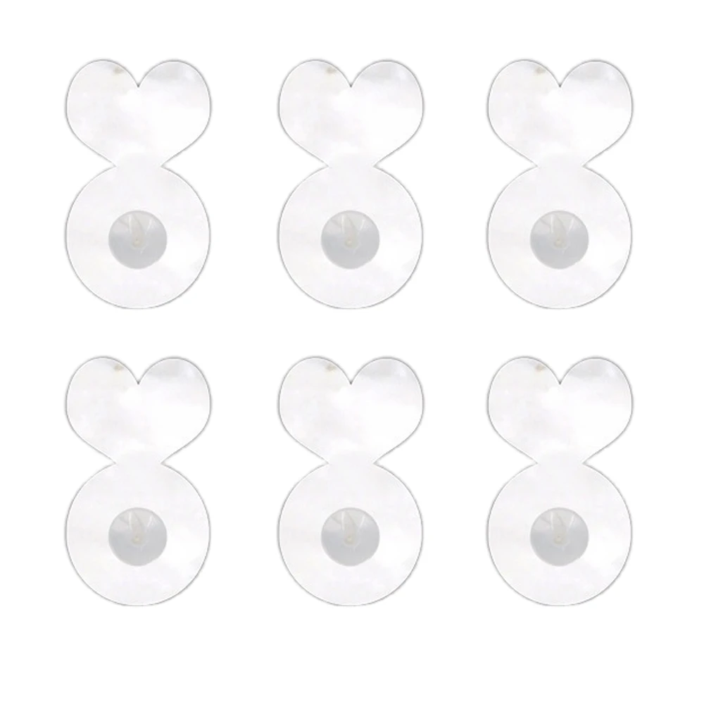 10Pcs 10x16mm Silicone Earring Backings Transparent Ear Stoppe Supports For DIY Ear Studs Lifters Replacements Jewelry Findings