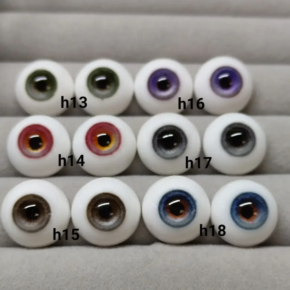 Doll Eyes 8/10/12/14/16/18mm for 1/3 1/4 1/6 Bjd Doll Plaster Stereoscopic Eyeball Diy Dress Up Girl Toys Kid Doll Accessories