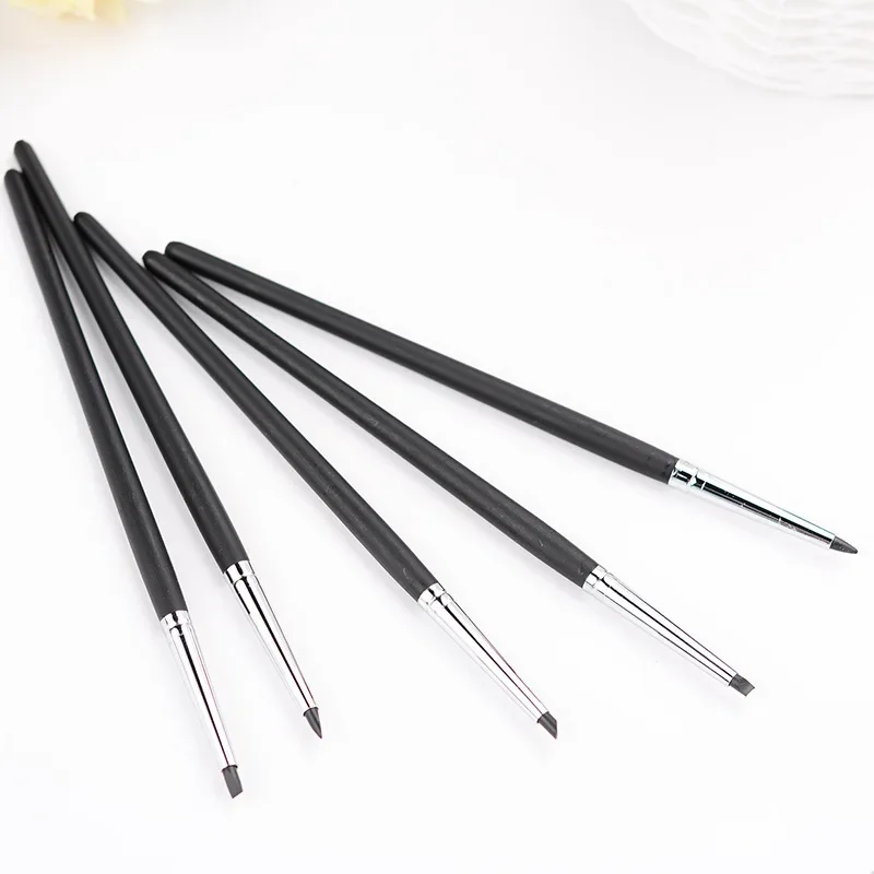 5pcs Polymer Clay Tools Nail Art Pottery Clay Tools Clay Pottery Sculpting Pencil Crafting Engraving Silicone Pen sculpture Tool