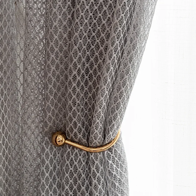 

New Curtains for Living Dining Room Bedroom High-end Diamond Geometry Nordic Simple Room Decor Window Curtain