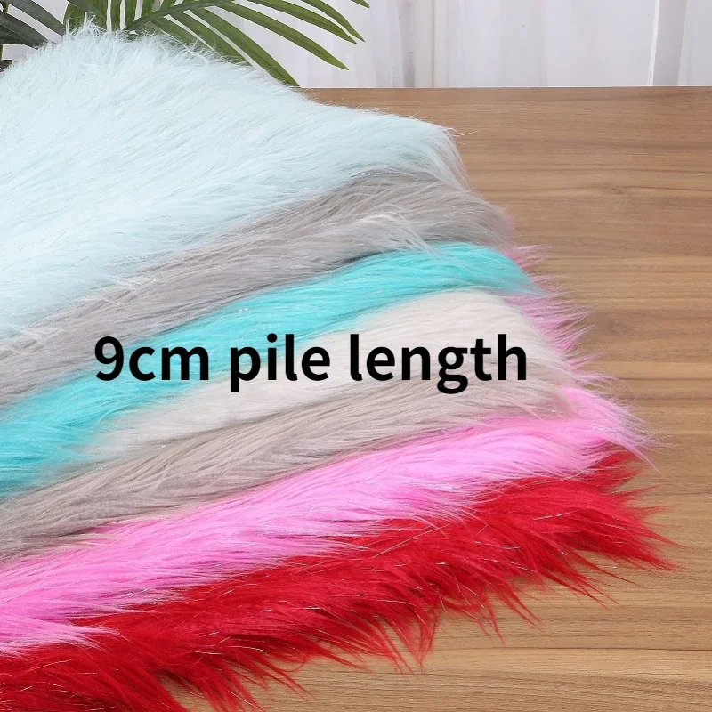 9cm Pile Long Plush Fabric Faux Animal Hair Fashion Clothing Toys Cosplay Handmade Crafts Wholesale Cloth by Meter for Sewing