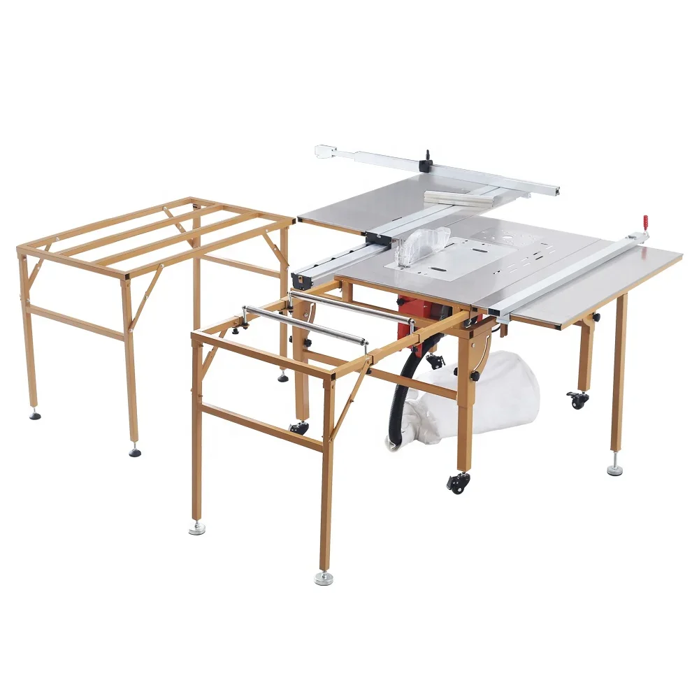 WJ360 WOODFUNG BRAND woodworking sliding table saw and dust free for 45 and 90 boards cutting machine