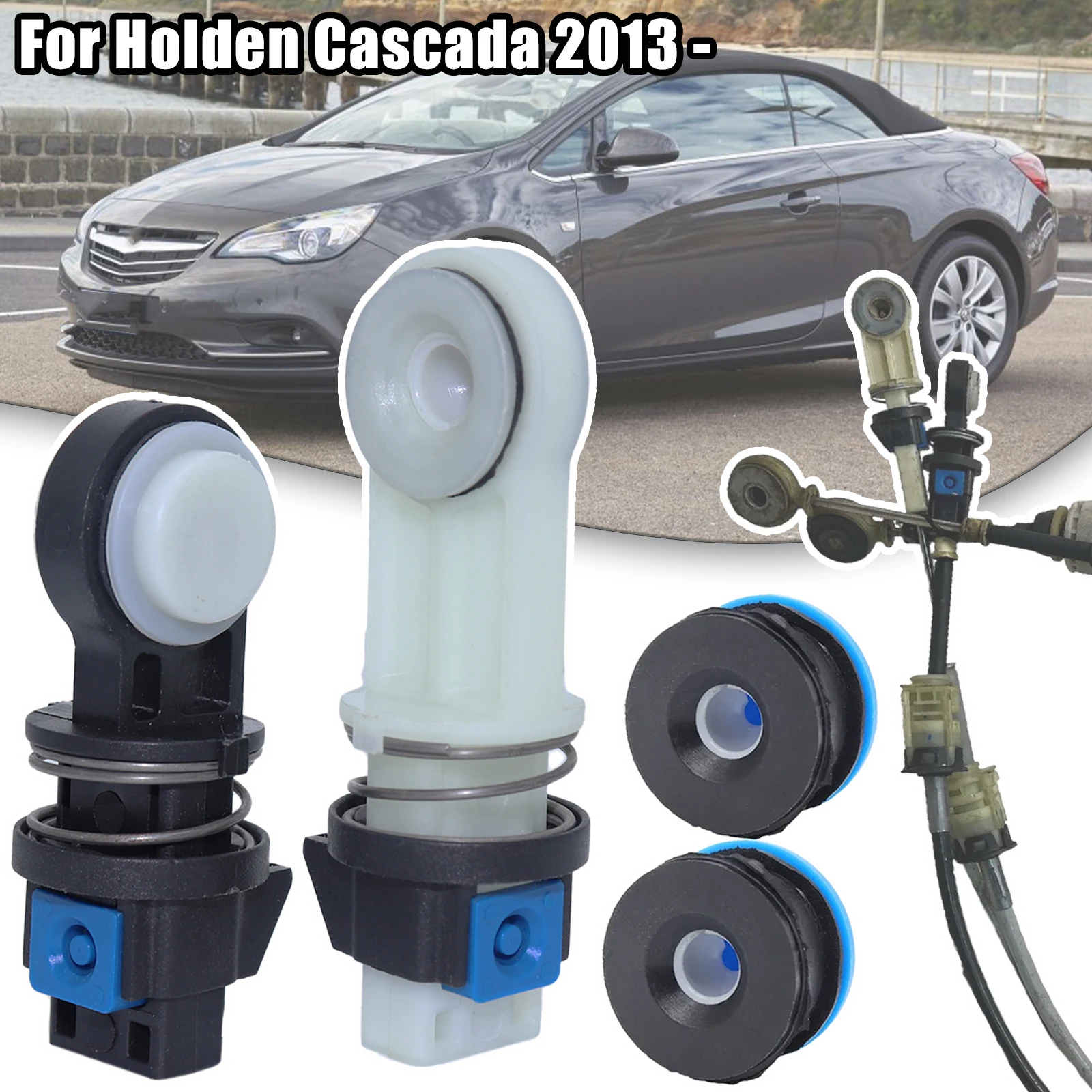 

For Holden Cascada 2013 2014 2015 2016 - Gearbox Change Lever Control Cable Repair Kit Adjuster Linkage end Connector Bushing