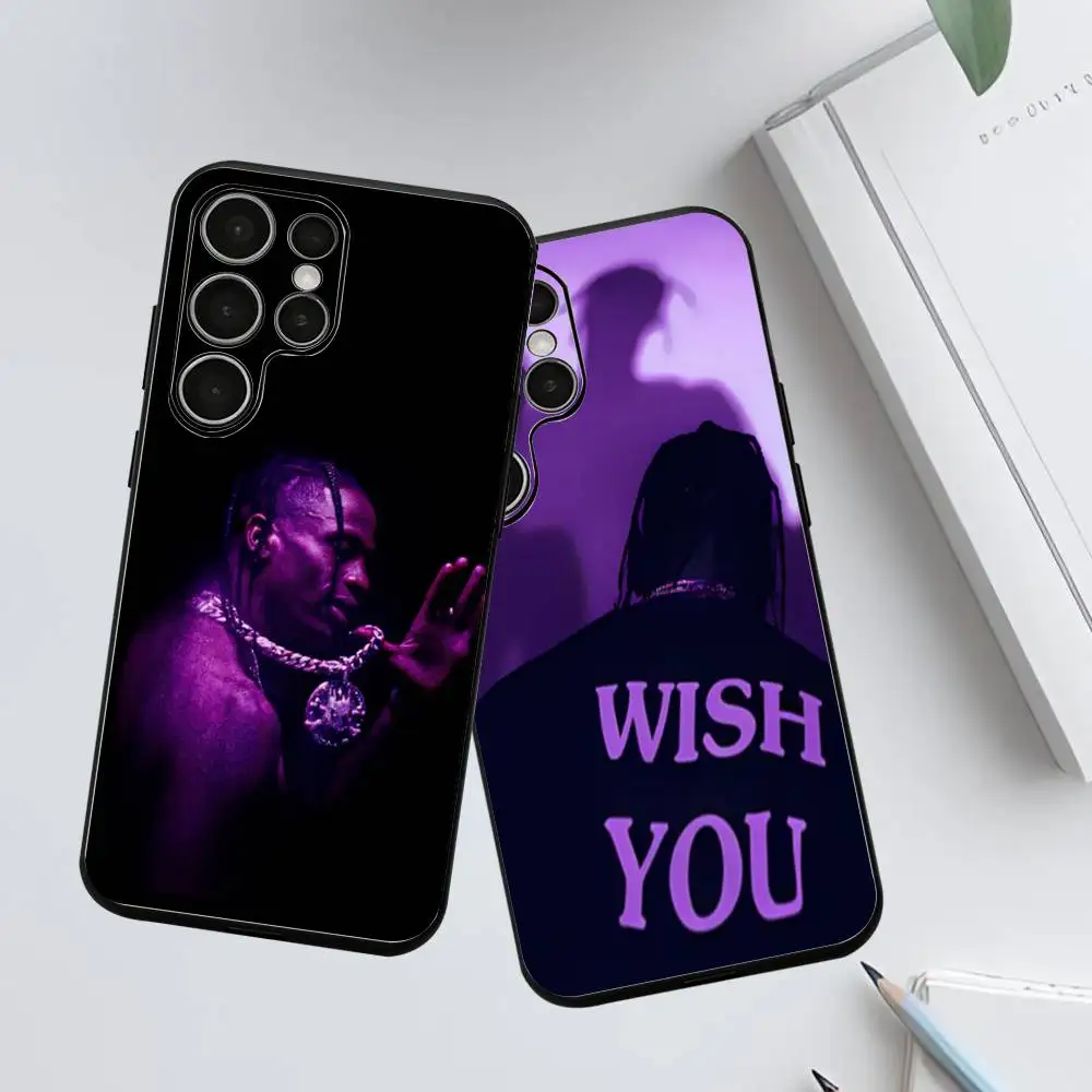 Singer T-Travis S-Scott Phone Case For Samsung Galaxy S 24,25,23,22,21,20 Plus Ultra 5G Lite Shockproof Cover