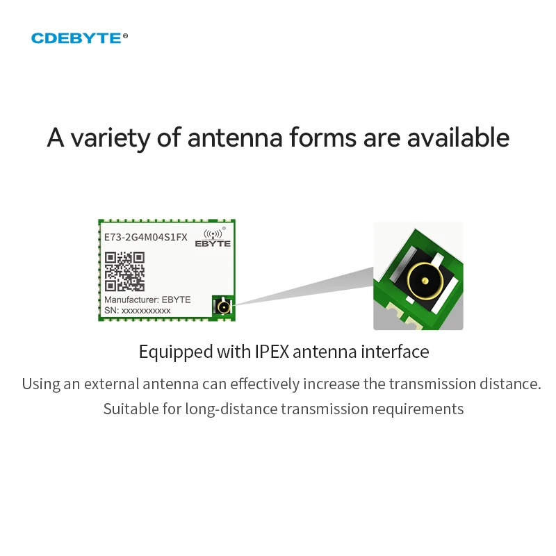 NRF52811 Ble 5.1 Module Soc Module E73-2G4M04S1FX Ipex Antenne Smd Pakket Lage Stroomverbruik Blue-Tooth Draadloze Module