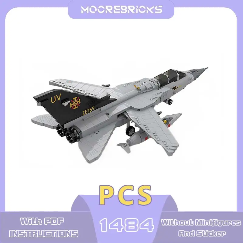 Aviation Equipment Panavia Tornado ADV F.3 Building Blocks Model Military Combat Plane Technology Bricks Children's Birthday Toy