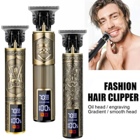 Hair Clipper Vintage Cordless Hair Cutting Machine USB Charging Hair Trimmer Portable Electric Shaver Barber Suitable For Men