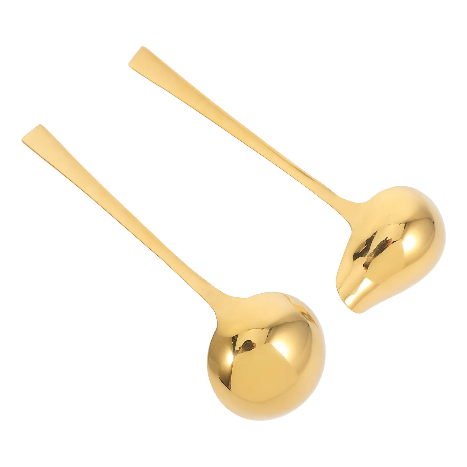 2 Cucharas de Acero Inoxidable Tipo Pico de Pato para Salsas, Servidor de Salsas de Gran Capacidad, Cucharón para Sopa, Cuchara para Servir Salsas en el Hogar y la Cocina, Cucharón para Gravy